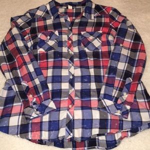 Torrid distressed plaid